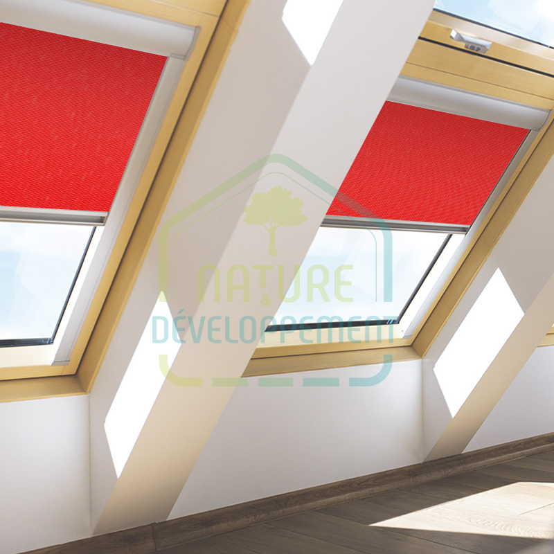 Store électrique occultant pour fenêtre Fakro ARF Z-WAVE couleur 260