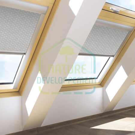 Store électrique occultant pour fenêtre Fakro ARF Z-WAVE couleur 277