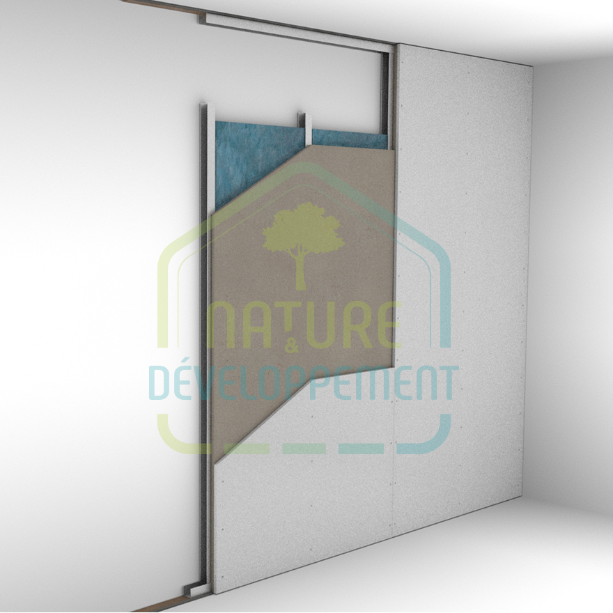 Panneau acoustique en ouate rigide ACOUSTIX Pan-terre Nature – Image 2