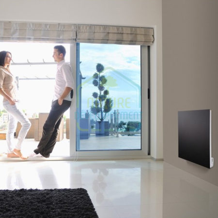 Radiateur en verre à inertie Solaris 750W 75x63cm