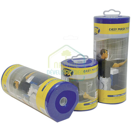 Bâche de protection peinture + scotch intégré Easy mask avec distributeur