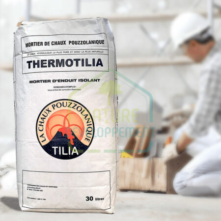 Enduit isolant à la chaux pouzzolanique de TILIA