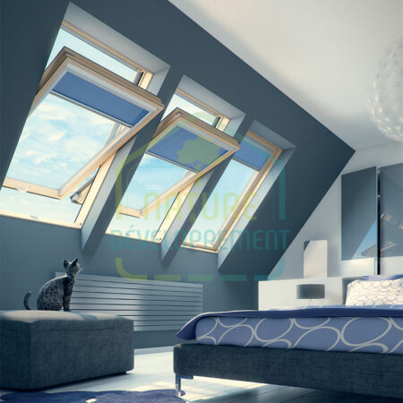 Fenêtre à rotation en bois Fakro