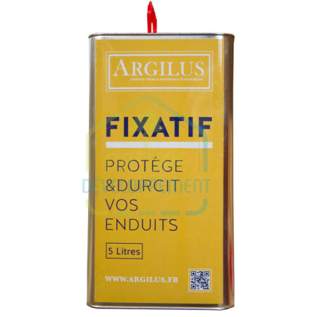 Fixatif pour enduit terre Argilus et préparation de supports