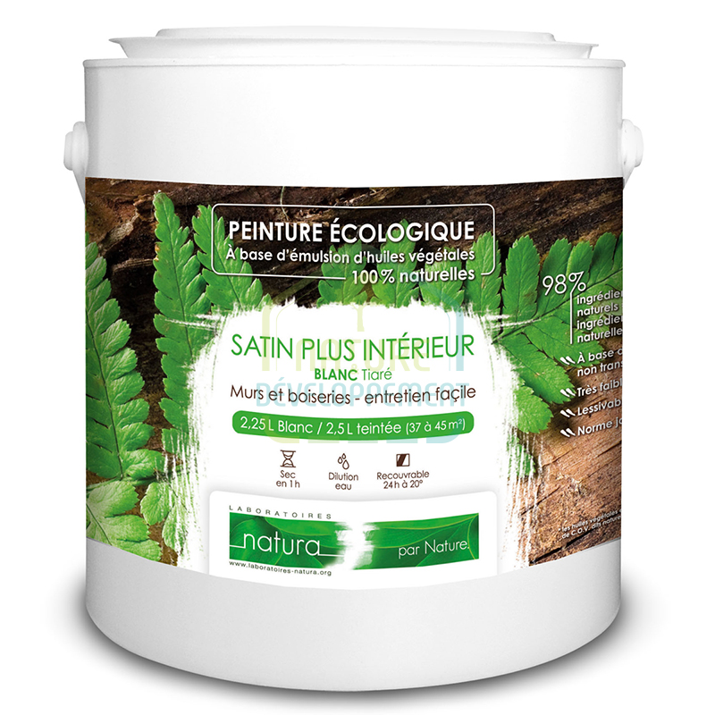 Peinture végétale lessivable satin Blanche Label PURE TASSILI de Natura – Image 2