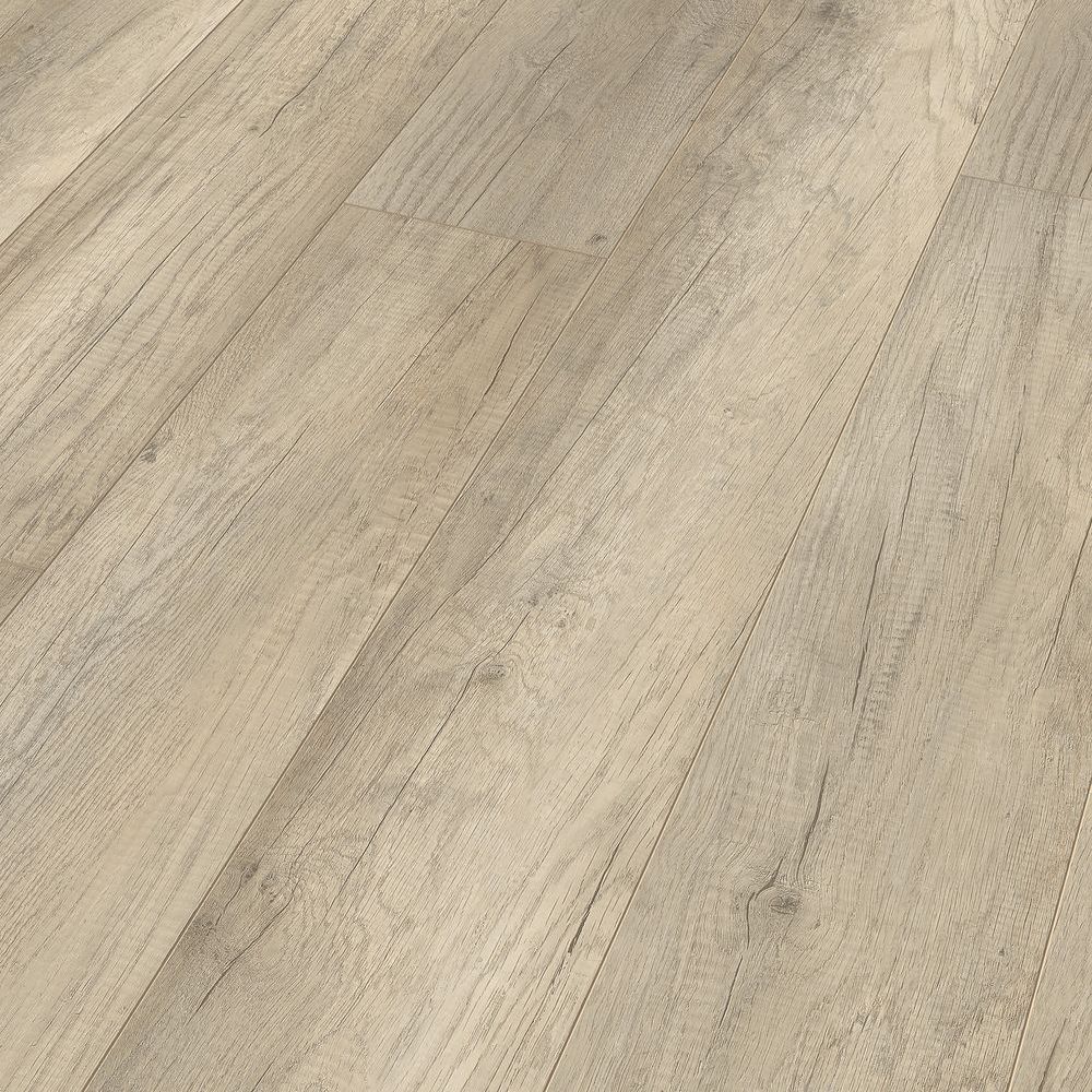 Sol stratifie grande lame, résistant à l'eau 4h, décor bois Meister LL 150