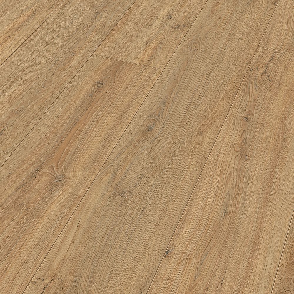 Sol stratifie grande lame, résistant à l'eau 4h, décor bois Meister LL 150