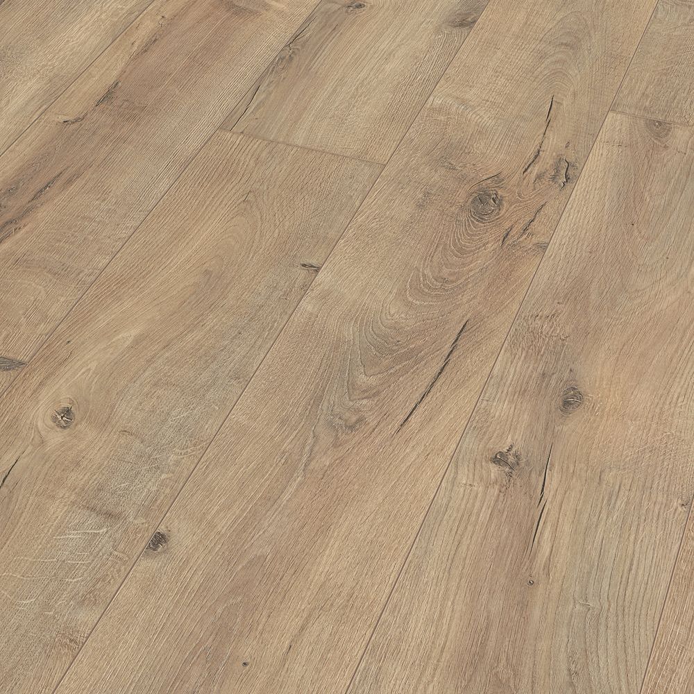 Sol stratifie grande lame, résistant à l'eau 4h, décor bois Meister LL 150