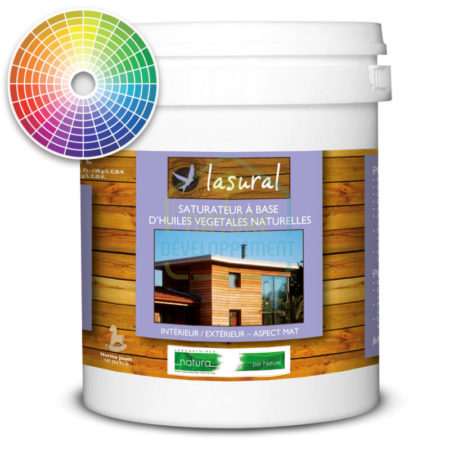 Saturateur bois Mat teintée intérieur et extérieur LASURAL de Natura