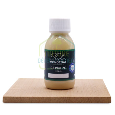 Huile bois intérieur monocouche Oil+2C de Rubio en 100ml pour petite surface