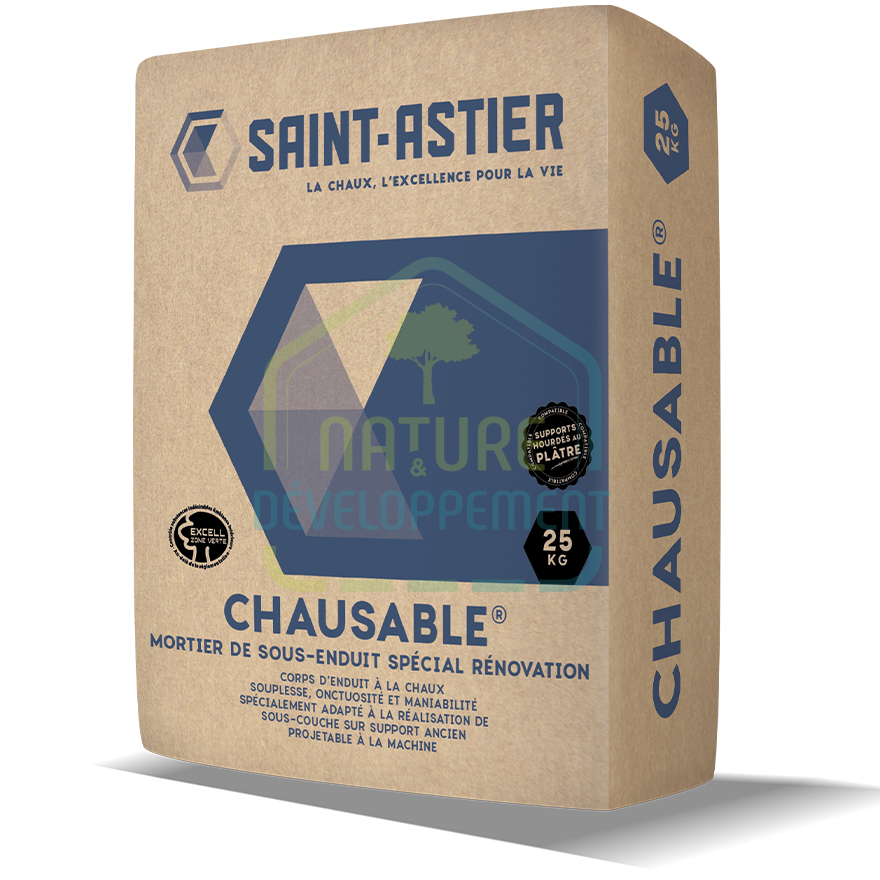 Mortier Chaux Prêt à l'Emploi pour sous enduit CHAUSABLE de Saint Astier – Image 2