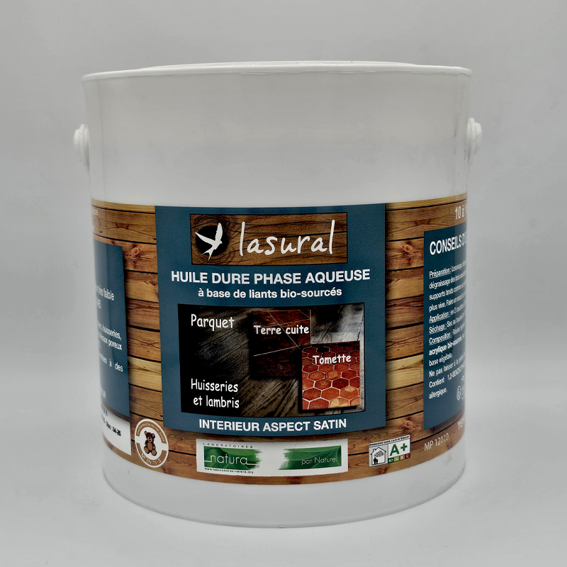 Huile dure bois intérieur, finition mat ou satin en phase aqueuse de Natura – Image 5