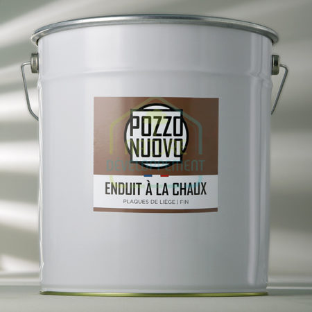 Enduit de finition à la chaux prêt à l'emploi Pozzo Nuovo - pour plaques de liège fin