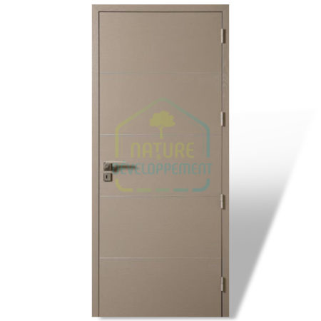 Porte intérieure ÉPURE Modulo de Rozière Modèle D1 uni chambranle contre chambranle