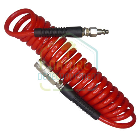 Tuyau air comprimé, en spiral avec raccord Alsafix