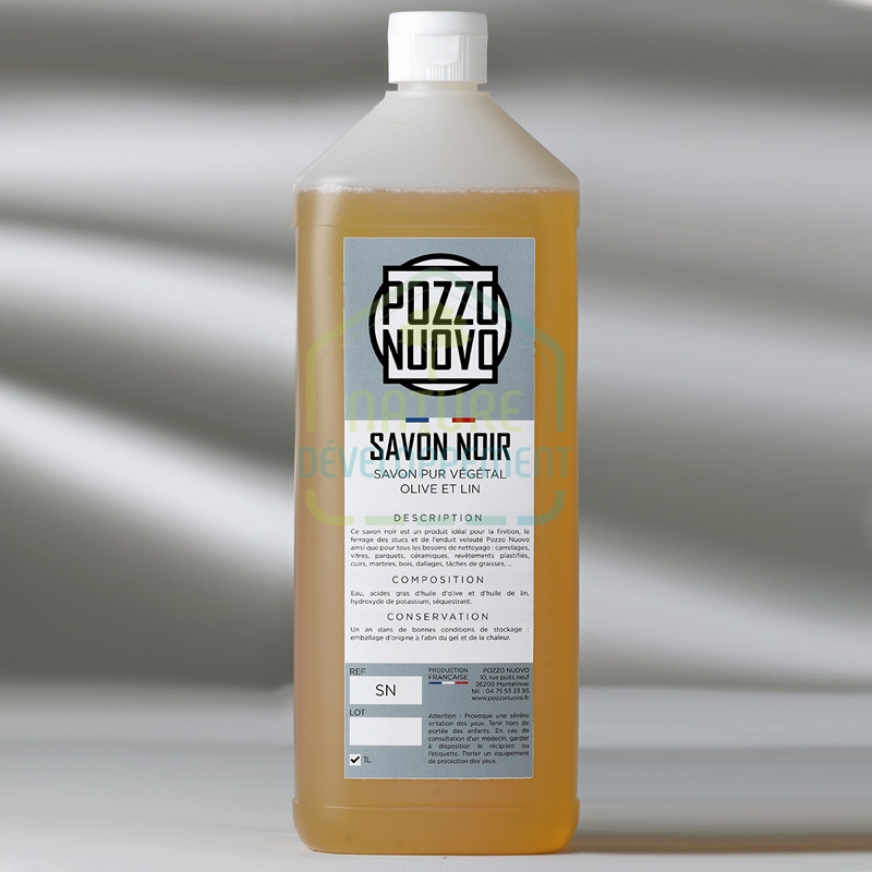 Savon noir pur végétal pour finition et ferrage des stucs Pozzo Nuovo