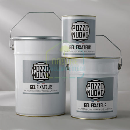 Gel fixateur naturel pour badigeon et enduit chaux ou terre Pozzo Nuovo