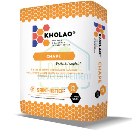 Mortier Chaux Prêt à l'Emploi pour Chape KHOLAO de Saint Astier
