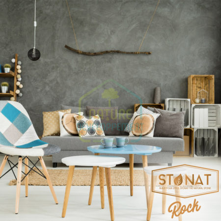 Enduit argile effet béton STONAT Rock