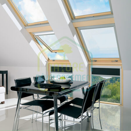 Fenêtre à projection et rotation en bois FPP-V preSelect MAX Fakro