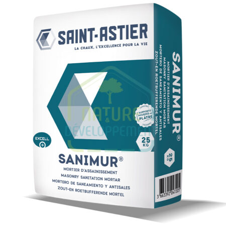 Mortier assainissant SANIMUR 25Kg de Saint Astier