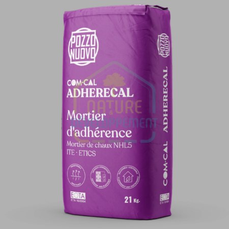 Mortier colle extérieur pour liège et fibre de bois COM-CAL ADHERECAL à la chaux
