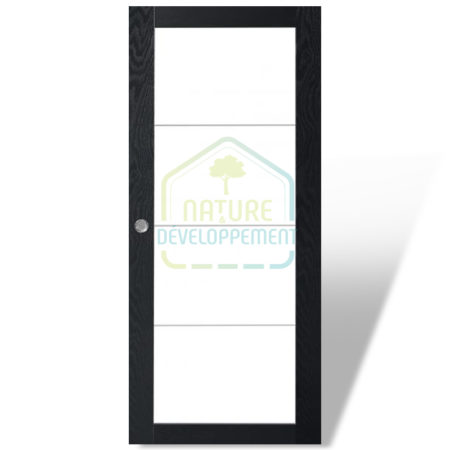 Porte intérieure BORA Modulo de Rozière Modèle vitré uni chambranle contre chambranle