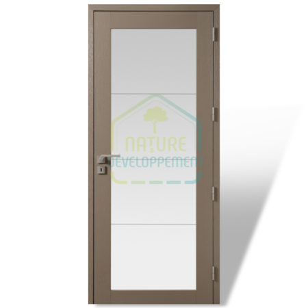 Porte intérieure BORA Modulo de Rozière Modèle vitré uni pose fin de chantier