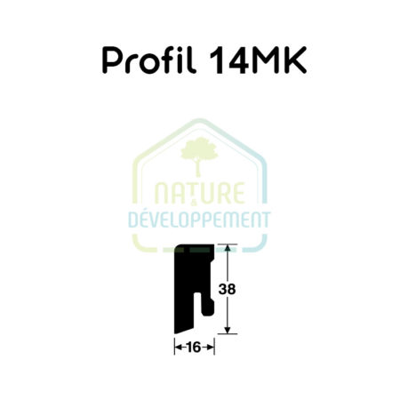 Plinthe - Profile 14 MK placage bois MEISTER