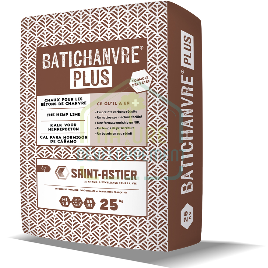 Chaux pour béton de chanvre BATICHANVRE PLUS gris ou blanc de Saint Astier – Image 3