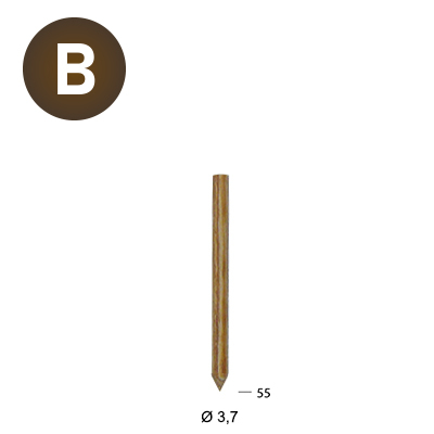 Clou sans tête en bois 3,7mm Lignoloc Alsafix – Image 4