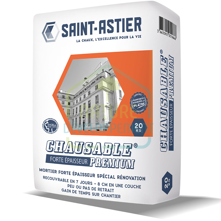 Mortier Chaux Prêt à l'Emploi pour sous enduit CHAUSABLE de Saint Astier – Image 3