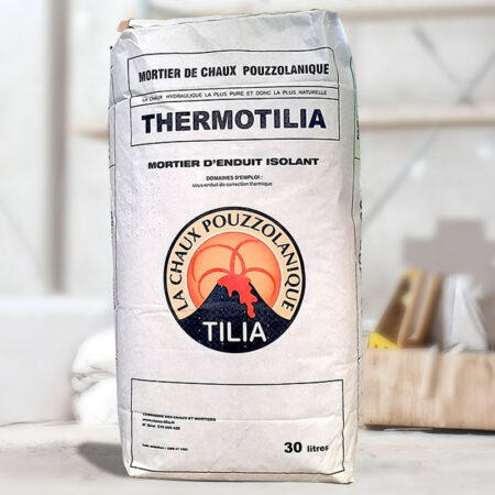 Enduit isolant à la chaux pouzzolanique de TILIA