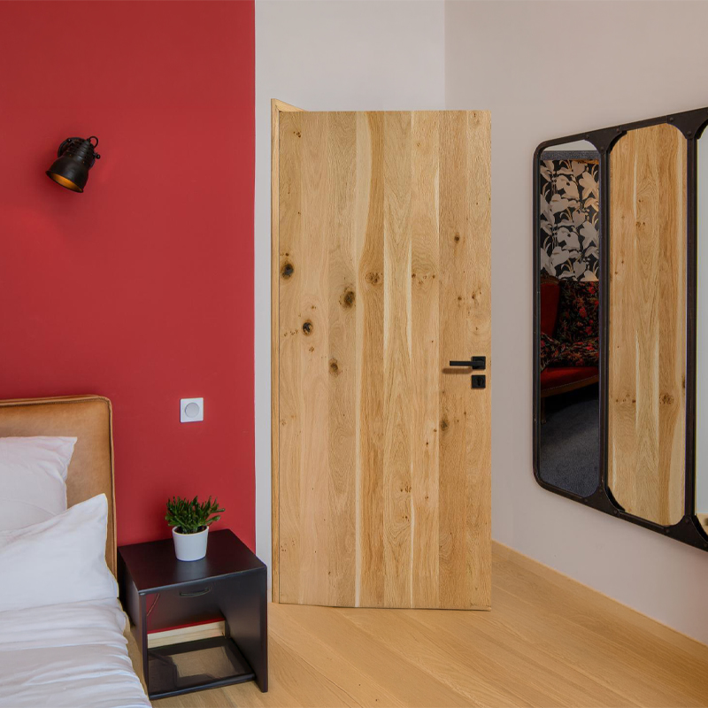 Porte intérieure chêne dosse placage vertical - Rozière Épure Version ECO – Image 2