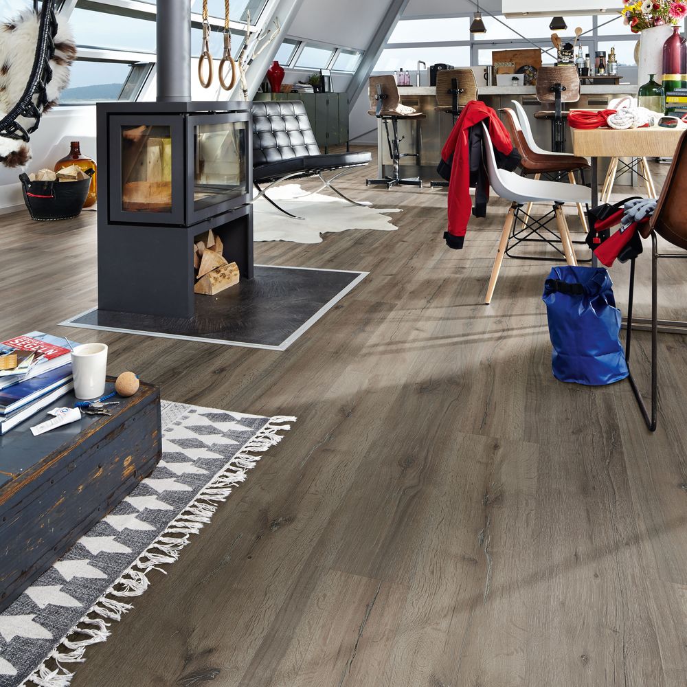 Sol stratifie décor bois, acoustique Meister LC 55 S