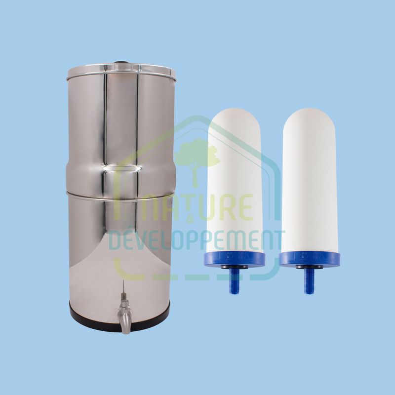 Filtre gravitaire inox 8,5L Hydropure – Image 2