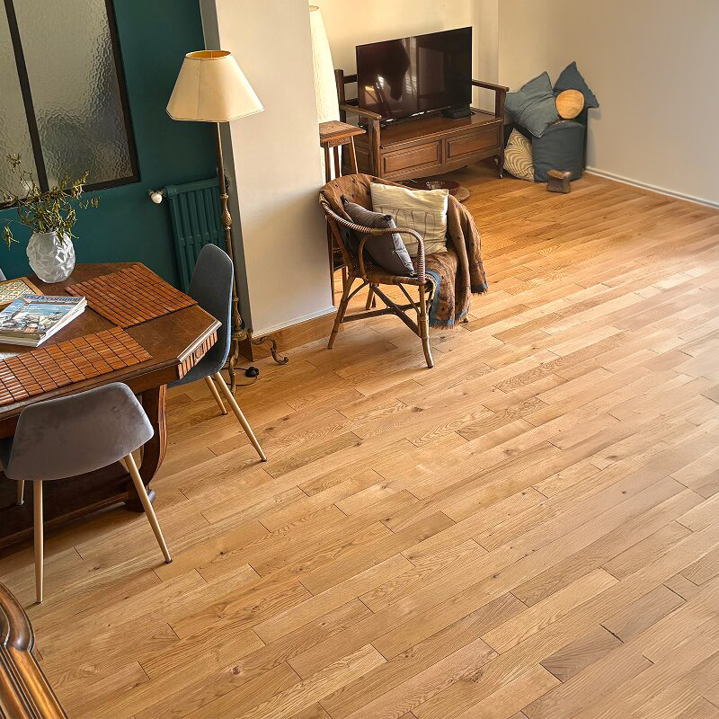 Parquet massif Naofloor – Chêne français démontable et réemployable