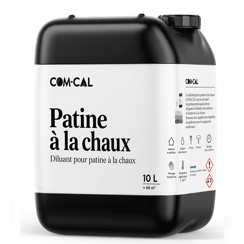 Bidon de 10 L de patine à la chaux COM-CAL